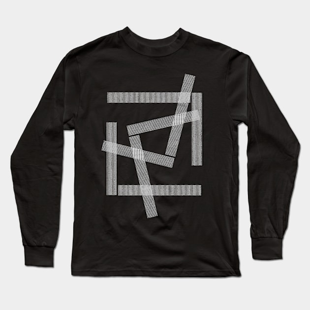 Deconstructed Lines Long Sleeve T-Shirt by The Printable Studio